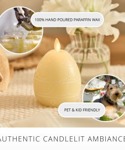 Lemon Chiffon Flameless Candle Egg