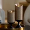 Champagne Glow Glitter Flameless Candle Pillars