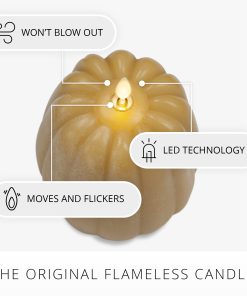 Harvest Gold Flameless Candle Pumpkin