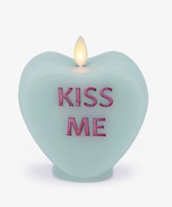 Fresh Mint Flameless Candle Candy Heart 
