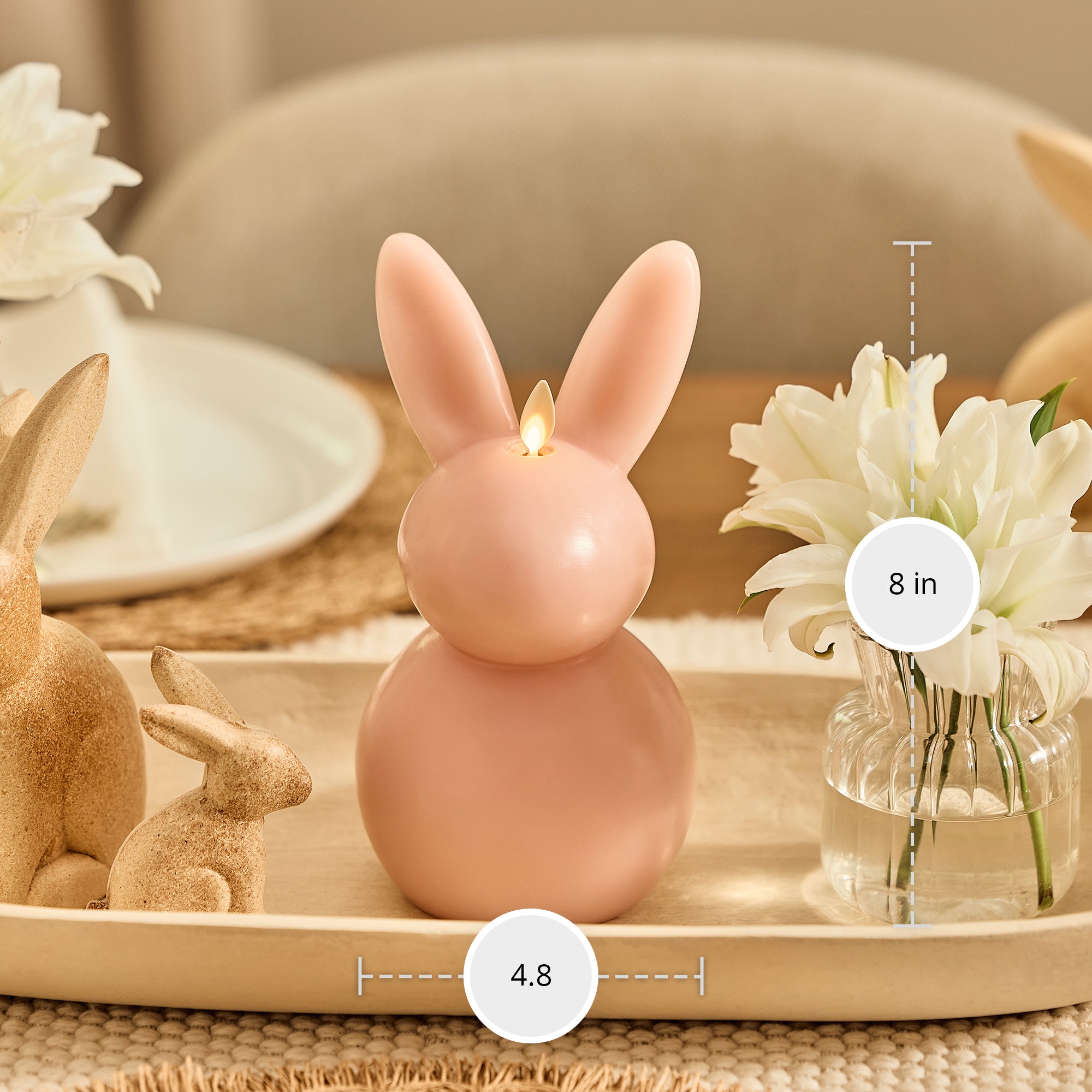 sm-image-c8b6ef0423e2dcb1e26c0992 Dusky Rose Flameless Candle Bunny