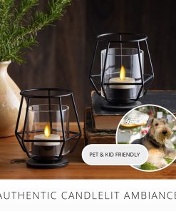 Pearl Ivory Flameless Candle Tealights - Flat Top - Set of 2