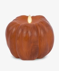 Burnt Orange Flameless Candle Pumpkin