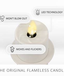 White Flameless Candle Nightlight