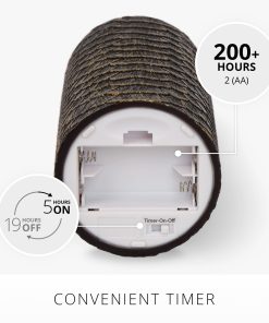 Black and Gold Snakeskin Flameless Candle Pillar