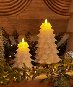 White Swan Flameless Candle Tree