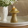 Khaki Large Mushroom Flameless Candle