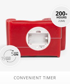 Holiday Red Santa Flameless Candle Sleigh