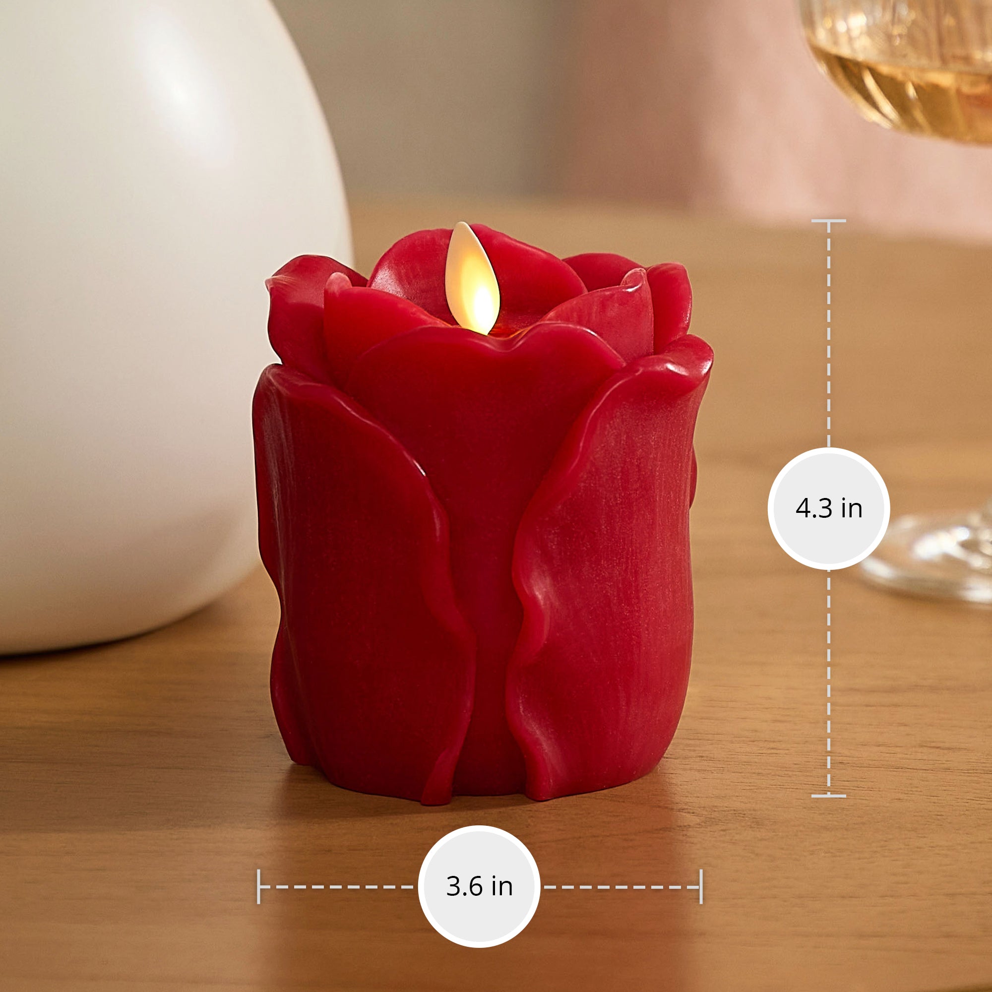 sm-image-d4e5493b12609a69e588f136 True Red Flameless Candle Rose Bud