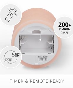 Chalky Linen Mellow Peach Flameless Candle Pillar