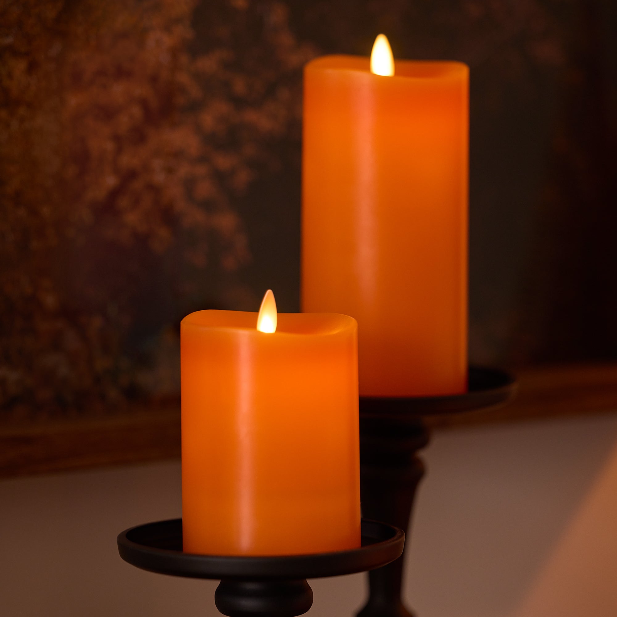 sm-image-d5bcb28e444ca95067247c99 Russet Orange Flameless Candle Pillar