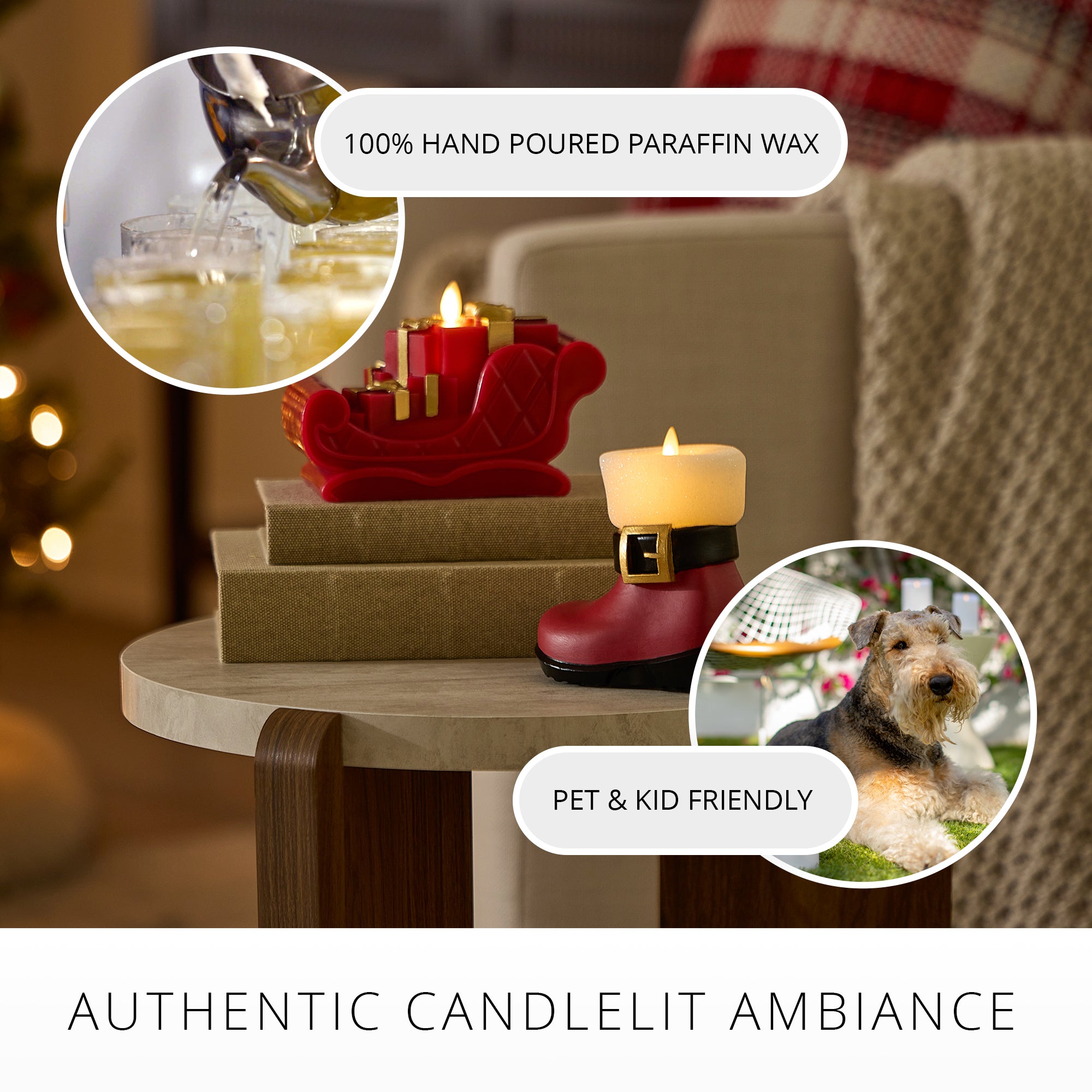 sm-image-d674f8f6e185be2bf219fba4 Holiday Red Santa Boot Flameless Candle