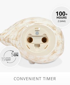 White Melo Shell Flameless Candle