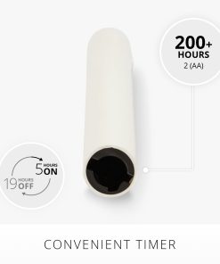 White Wax Drip Flameless Candle Taper