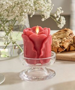 True Red Flameless Candle Rose Bud