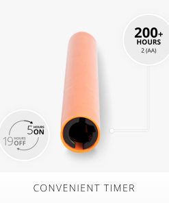 Russet Orange Flameless Candle Taper