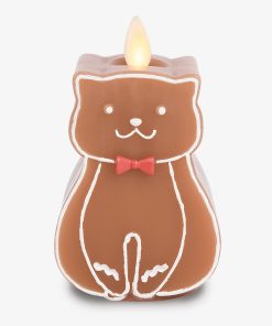 Gingerbread Cat Flameless Candle