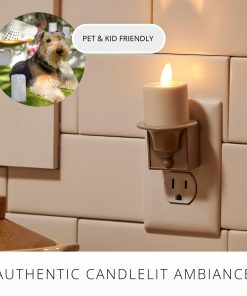Timeless Taupe Flameless Candle Nightlight