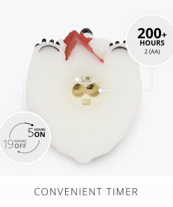 Star White Flameless Candle Polar Bear
