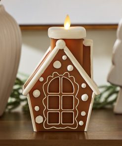 Gingerbread House Flameless Candle