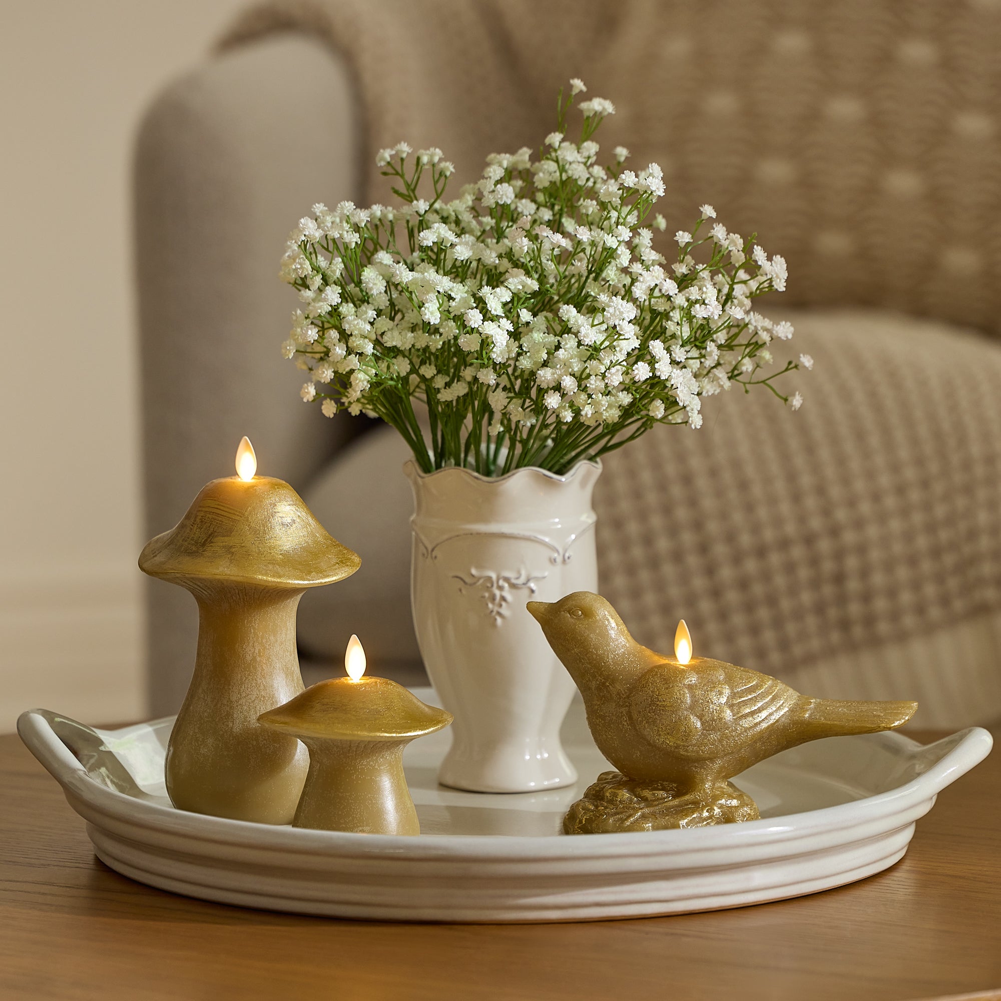 sm-image-dd4ee0e7212989687302e773 Khaki Bird Flameless Candle