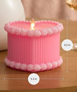 Sweet Pink Heart Cake