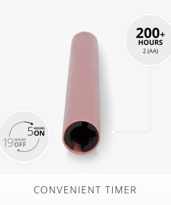 Blooming Mauve Flameless Candle Taper