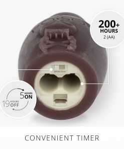 Dark Chocolate Chalky Flameless Candle Poison Bottle