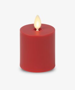 Cherry Red Outdoor Flameless Candle Votive