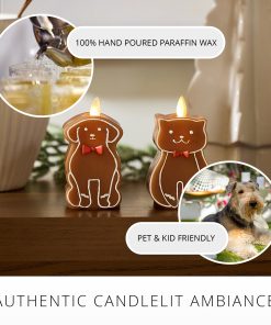 Gingerbread Cat Flameless Candle
