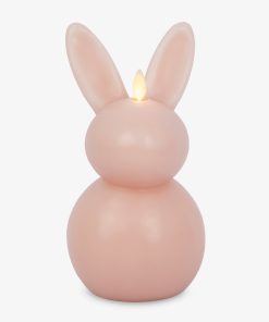 Dusky Rose Flameless Candle Bunny