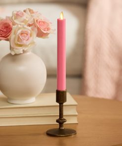 Sweet Pink Flameless Candle Taper