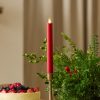 Holiday Red Flameless Candle Taper