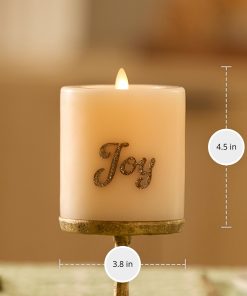 White Swan JOY Flameless Candle Pillar
