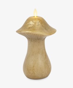 Khaki Large Mushroom Flameless Candle
