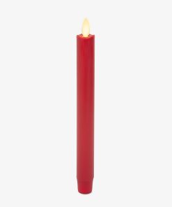 Holiday Red Flameless Candle Taper
