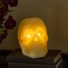 Pearl Ivory Flameless Candle Skull