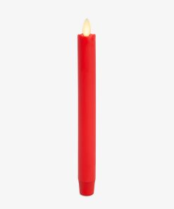 True Red Flameless Candle Taper