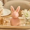 Dusky Rose Flameless Candle Bunny