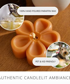 Sunlit Honey Flower Flameless Candle Tealight