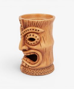 Golden Oak Tall Tiki Candle Holder